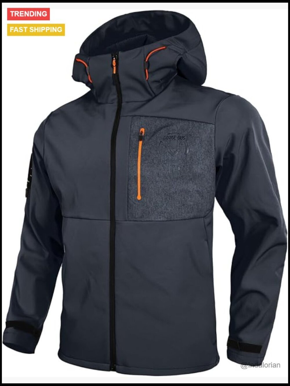 Men's Lightweight Waterproof Softshell Jacket With Fleece Lining